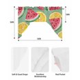 thumbnail image 6 of Red Watermelon Kitchen Swag Valances for Windows, Lemon Summer Fruit Country Pastoral Swag Valances Curtains for Living Room, Rod Pocket Window Treatments for Bathroom, Bedroom, Cafe, 56"x36", 6 of 6
