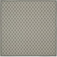 thumbnail image 2 of Safavieh Courtyard Hilbert Geometric Indoor/Outdoor Area Rug, Anthracite/Beige, 7'10" x 7'10" Square, 2 of 15