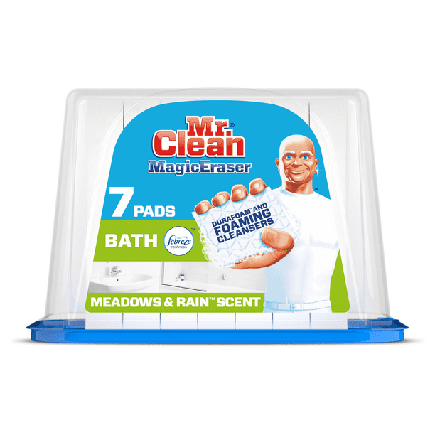 Mr. Clean Magic Eraser Bath, Cleaning Pads with Durafoam, 7 Ct