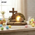 thumbnail image 6 of YingYouFu Empty Tomb Easter Scene and Cross Decoration He Is Risen Tabletop Decor Religious Wooden Signs Jesus Cross Table Centerpieces for Religious Home Mantels Tabletop Christian Gifts, 6 of 9
