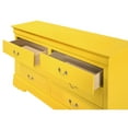 thumbnail image 4 of Glory Furniture Louis Phillipe 6 Drawer Dresser in Yellow, 4 of 5