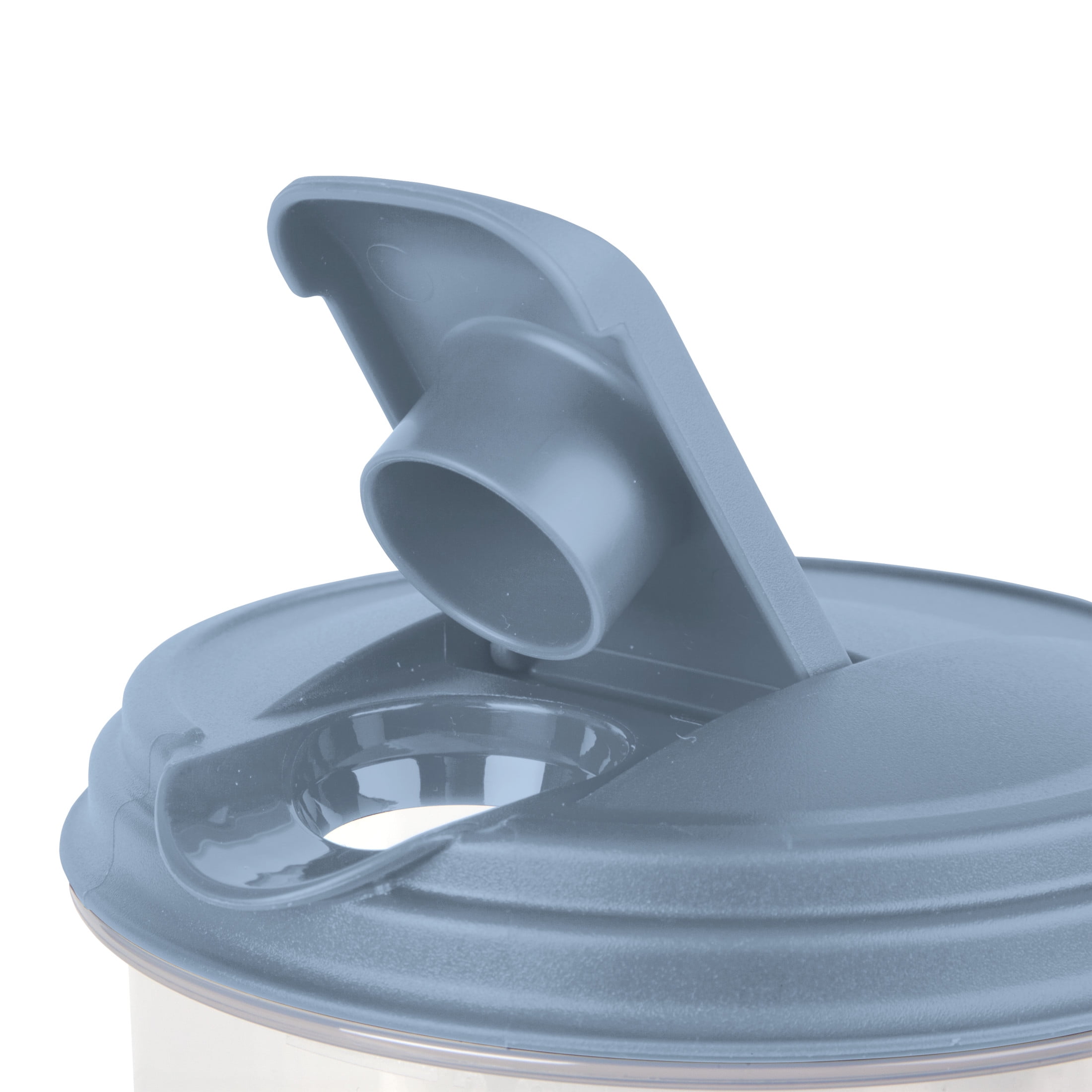 (2 pack) Sterilite, Pitcher, 2 Quart Round Pitcher, Clear Plastic, Flip-top Spout, Light Blue, plastic, 2 quart, useful for everyday beverage storage.