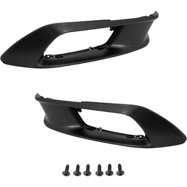 Fog Light Cover Compatible with 2012 Honda Civic Front, Driver or Passenger Side Sedan Black