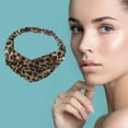 thumbnail image 3 of Unique Bargains 1 Pc Fashion Leopard Pattern Cross Elastic Hairband for Women Coffee, 3 of 6