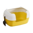 thumbnail image 4 of Caja de Arena para Gatos, Cuenco de Limpieza para Gatos, Inodoro Portátil Extraíble de Lados Altos Antisalpicaduras para Gatos de Interior, Caja de Ar amarillo, 4 of 8