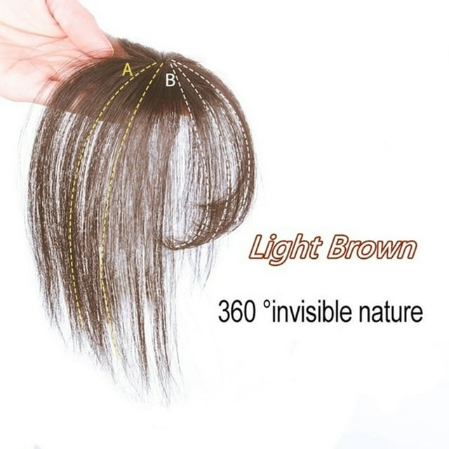 Transforma tu apariencia al instante con extensiones invisibles, finas y prolijas Seamless 3D Air Bangs Hair Topper