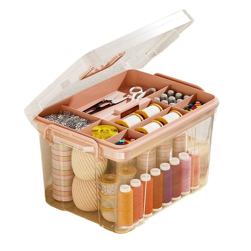 Home sewing box, solid wood sewing kit, portable, multifunctional device, high-end sewing set for student dormitory