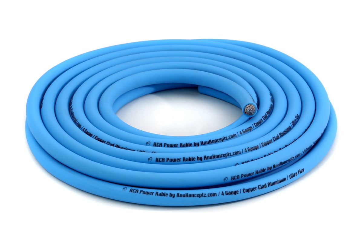 KnuKonceptz KCA Kable 8 Gauge Power Wire Blue sold in 20 increments 