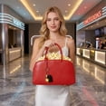 thumbnail image 4 of Movie Night Handbag Popcorn Bucket with Cute High-Heel Charm, Fashionable Popcorn Bucket Handbag for Pop Corn Machine, Cinema, Carnival, Party, 4 of 7