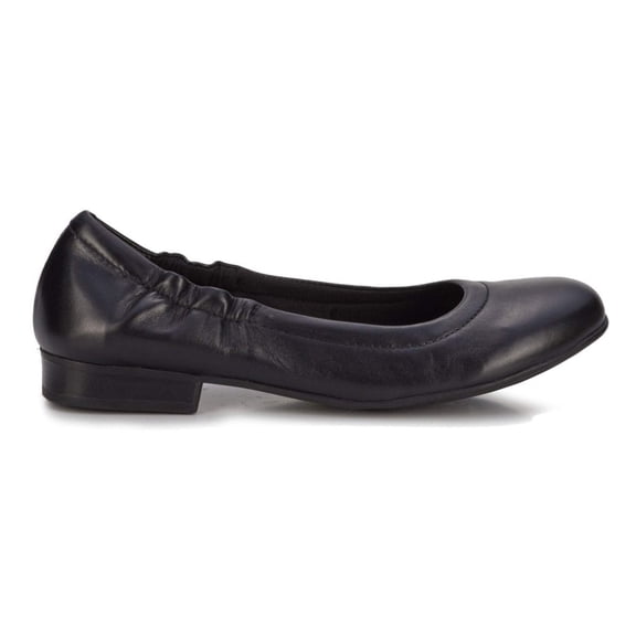 Walking Cradles Wc Tess Women Flat Slip-on Shoe In Black Mestico Leather