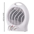 thumbnail image 4 of BotaniNest Portable Space Heater With Fan – 2 In 1 Hot & Cold Adjustable Thermostat Overheat Compact Personal Heater Fan For Home Bedroom And Desk Use, 4 of 5