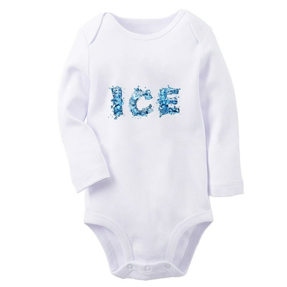 Babies Nature Ice Pattern Rompers, Newborn Baby Unisex Bodysuits, Infant Jumpsuits, Toddler 0-12 Months Kids Long Sleeves Oufits (White, 6-12 Months)
