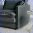 thumbnail image 3 of Modern Chenille 2-Seater L-Shaped Sectional Sofa with Ottoman for Small Living Spaces, Gray, 3 of 13