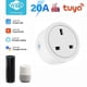 thumbnail image 1 of 16A/20A Tuya WiFi Smart Plug Smart Life APP Control Standard Smart Power, 1 of 5