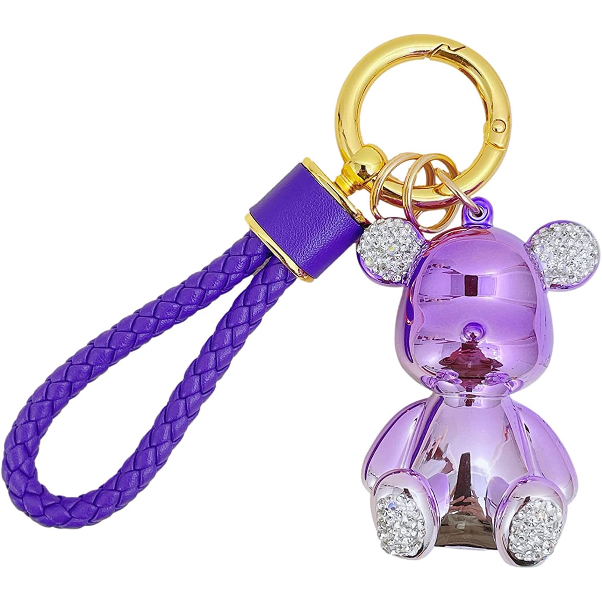 Luxury Keychain With Bear Lanyard for Bag Luggage Car Keys 