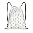 thumbnail image 1 of Saiise Dancing Dogs Pattern Sports Drawstring Backpack - String Swim Gym Bag with Wet Proof Pocket for Women&Men-Medium, 1 of 6
