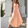 thumbnail image 3 of Vestido informal de verano para mujer, vestido informal de verano para mujer, vestido sin mangas para mujer, vestido con estampado de lunares, vestido sólido de rendimiento, 3 of 6