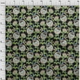 thumbnail image 3 of oneOone Polyester Lycra Black Fabric Leaves & Flower Florals Crafts Projects Decor Fabric Print By The Yards 56 Inches Wide, 3 of 4