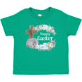 thumbnail image 3 of Inktastic Happy Easter with Cross and Flowers Boys or Girls Baby T-Shirt, 3 of 5