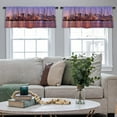 thumbnail image 5 of LALILO Kitchen Curtain Valance New York City Manhattan Rod Pocket Window Curtain 52"x 18" Set of 2, 5 of 7