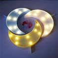thumbnail image 1 of Muli Shape 3D LED Night Light Cute Star Moon Wall Desktop Kids Room Nursery Lamp, 1 of 8