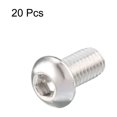 thumbnail image 3 of Unique Bargains 20 Pcs M6 x 12mm Thread Stainless Steel Hex Socket Button Head Screws Bolts 15mm, 3 of 3