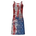 thumbnail image 4 of Vestido sin Mangas para las Mujeres Día de la Independencia Patriótica Impreso Fit Suelto, Suspendientes Casuales para el Uso Diario, de Vacaciones Y de Verano, 4 of 6