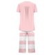 thumbnail image 4 of Sexy Pijama Conjunto para las Mujeres, Cuello Redondo Blusa de Manga Corta Y Pantalones, Traje de Moda Casual, 4 of 9