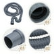 thumbnail image 5 of Manguera de desagüe de 2 m de extensión para desagüe de baño, para lavabo y lavavajillas, gris oscuro, 5 of 8
