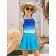 thumbnail image 6 of Lanbubble Girls Tankini Swimsuits Set Criss-Cross 2-Piece Bathing Suits Beach Swimwear 9-10 Years, 6 of 7