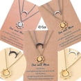 thumbnail image 2 of 2Piece Good Luck Necklace Sun and Moon Pendant Chain Necklace Bff Friendship, 2 of 4