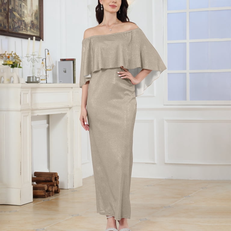 standard dress for ladies Standard / S Taupe Smocked Waist Tiered Cotton Midi Dress for Women  Cotton Summer Dress