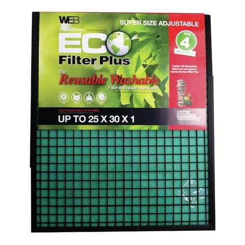 WEB Products Eco Plus Permanent Electrostatic Adjustable Air Filter