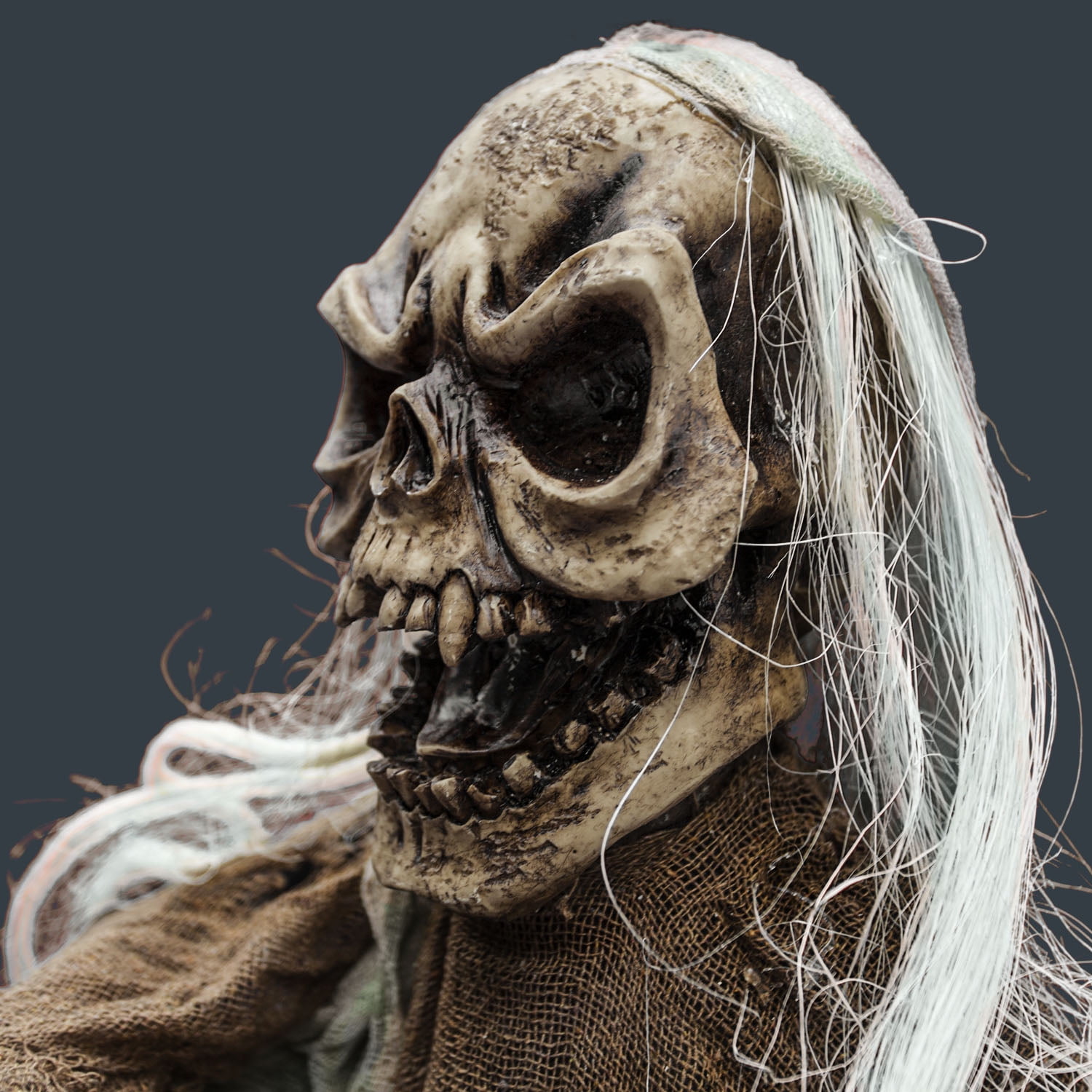 Sunny Hanging Reaper Ghost 6.6ft Tall Lifesize Animated Halloween Haunted House Prop