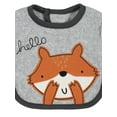 thumbnail image 6 of Gerber Baby Boy Cotton Terry Bibs Set, Gray Fox/Orange Fox Print, 3 Piece, 6 of 6