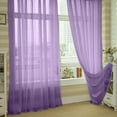 thumbnail image 1 of Cortina Deco de gasa duradera para puerta y ventana de color sólido para dormitorio (morado oscuro) Ehuebsd Libre de BPA, 1 of 9
