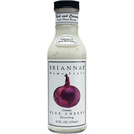 Briannas True Blue Cheese Home Style Dressing, 12 OZ (Pack of
