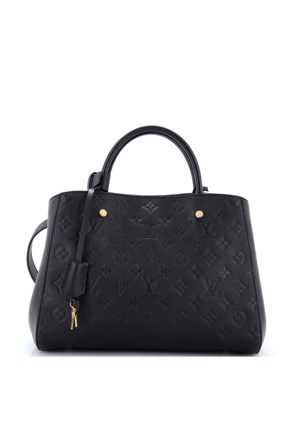 Pre-Owned Montaigne Handbag Monogram Empreinte Leather MM By Rebag
