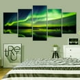 thumbnail image 5 of Tiptophomedecor Stretched Canvas Landscape Art - Aurora Borealis 5 Piece - Stretched & Framed Ready To Hang Art, 5 of 5