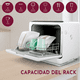 thumbnail image 4 of Lavaplatos Automatico Portatil Lavavajillas Houzer 6 Programas, 4 of 8