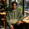 thumbnail image 6 of Color Block Pullover Hoodie for Men, Oversized Hooded Sweatshirt With Kangaroo Pocket, Drawstring‑Hood Casual Top For Daily Commute And Indoor Leisure, 6 of 6