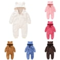 thumbnail image 2 of Zecgelong Coat Jumpsuit Baby Bear Girls Infant Boys Warm Snowsuit Hooded Thick Girls Coat&jacket, 2 of 6