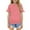 Pink, variant on Mgmyaa Girls Short Sleeve T-Shirt Cute Ruffle Sleeves Crew Neck Summer Casual Flounce Blouse Tee Tops