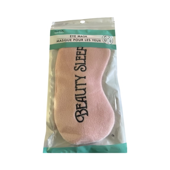 Spa April Beauty Sleep Plush Eye Mask, Soft Pink & Peach Sleep Mask for Travel, Relaxation & Nighttime Use, 1 Pack