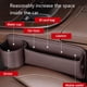 thumbnail image 5 of Mylanci Bolsa de cuero para portavasos de coche, caja de almacenamiento para asiento de coche con portavasos, organizador de relleno para huecos de asiento de coche, bolsa de cuero para huecos de coch, 5 of 7