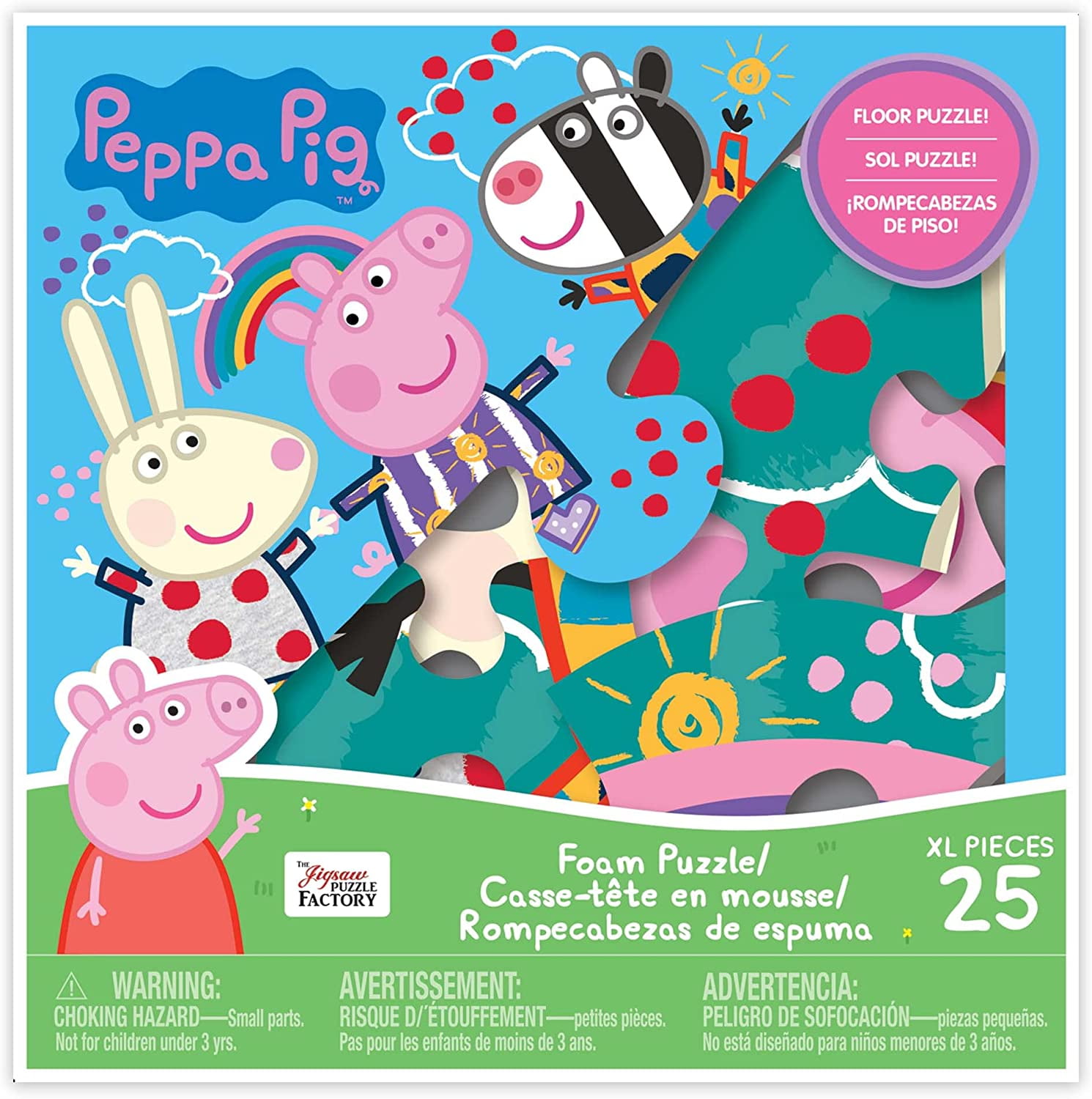 Peppa Pig Friends Floor Foam Puzzle 25 pcs - Walmart.com