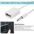 thumbnail image 3 of 3.5mm Male Audio AUX Jack to USB 2.0 Type A Female OTG Converter Cable Ndcxsfigh Para estrenar, 3 of 3