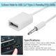 thumbnail image 1 of 3.5mm Male Audio AUX Jack to USB 2.0 Type A Female OTG Converter Cable, 1 of 6