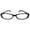 Black, variant on Men Women Reading Glasses Frame Shape 3 Lightweight Clear Black Strength +1.50