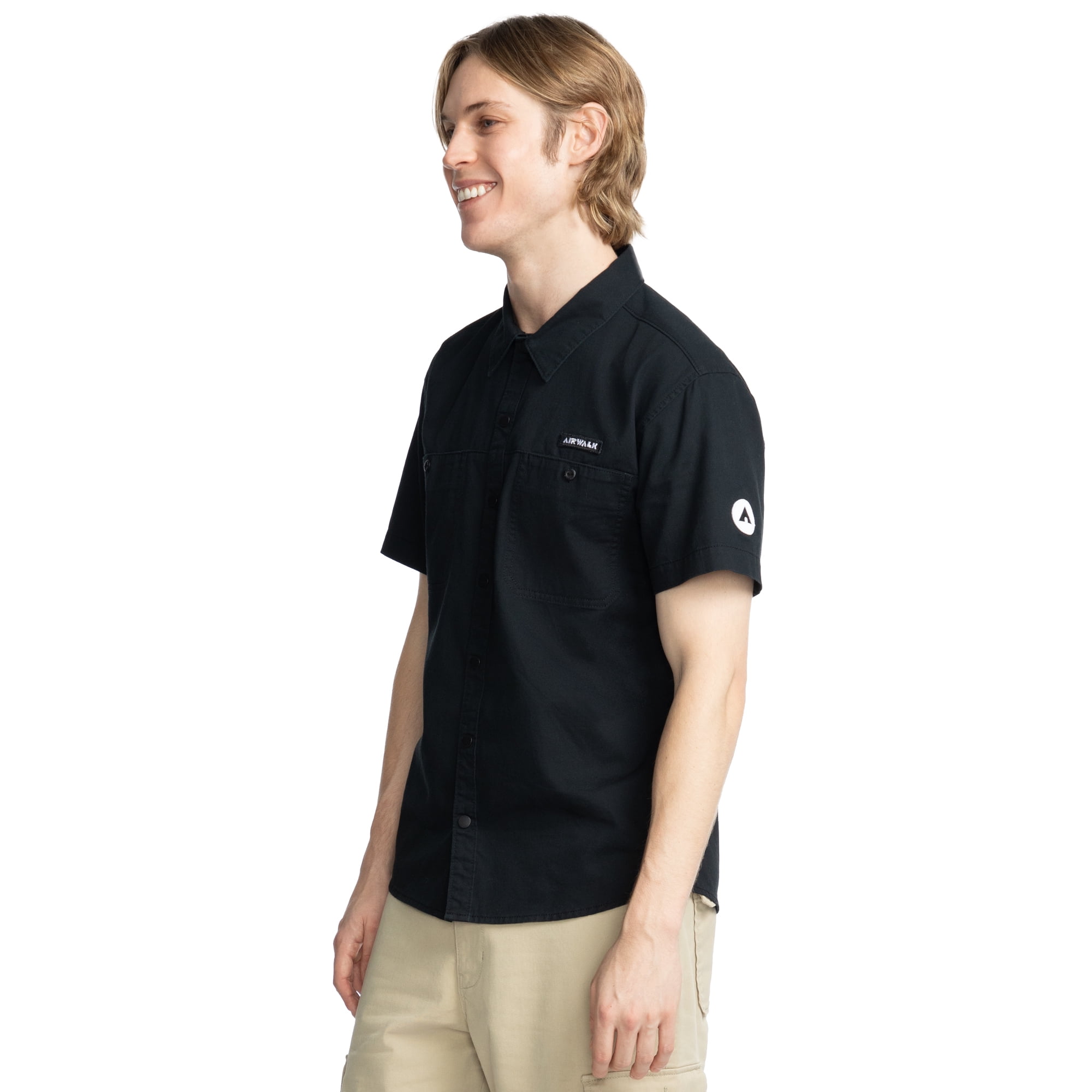 Airwalk Men's & Big Men's Short Sleeve Woven Shirt, Sizes XS-3XL